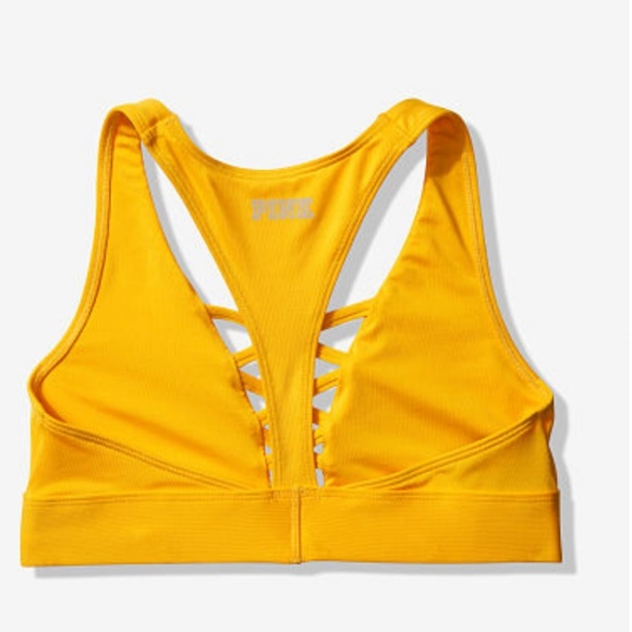 Vs Victoria’s Secret pink strappy front sports bra - Picture 2 of 2